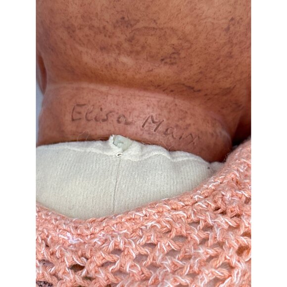 Reborn Crying Baby Doll By Elisa Marx 6 lbs 19 inches Soft Body Peach Outfit - Picture 6 of 11